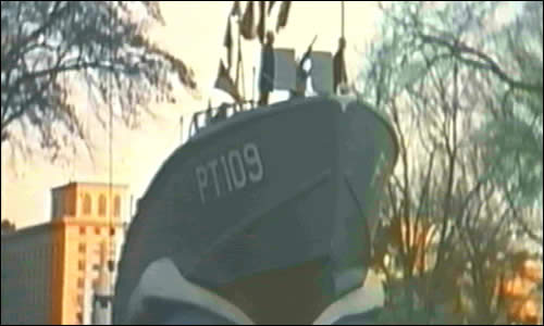 PT Boat 109 on display in the U.S.