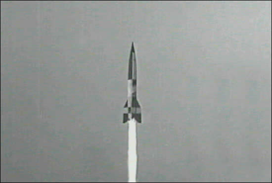 V2 rocket airborne
