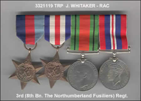 Trooper John Whitaker's posthumous medals