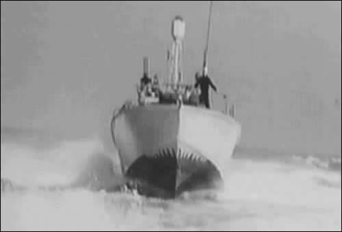 Front view of PT boat
